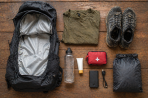 Minimalist packing list contents for the Fishermen's Trail Portugal 30-litre backpack essentials