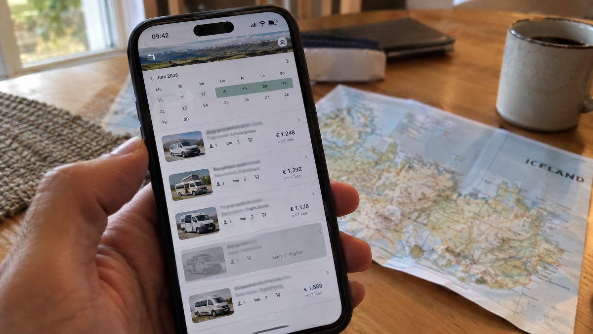 Comparing campervan rental availability across operators for an Iceland trip